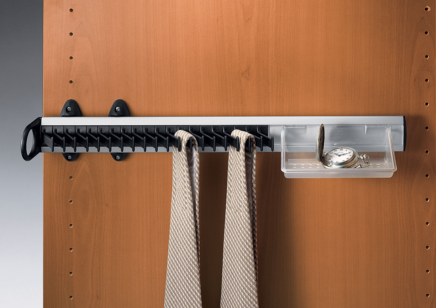 Pull Out Ties Rack With Tray